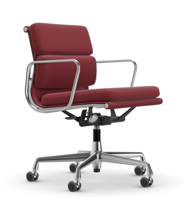 Vitra  Soft Pad Chair EA 217 Bureaustoel gepolijst, stof Track