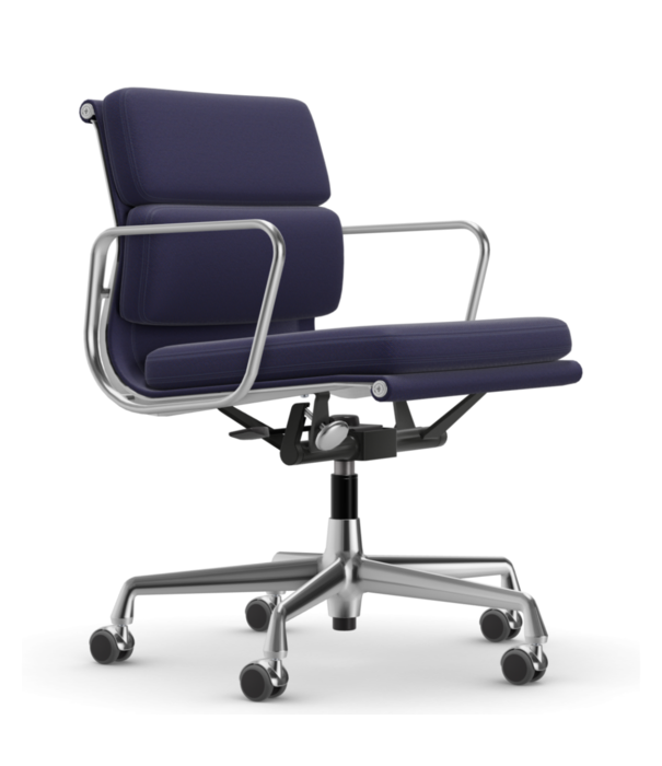 Vitra  Vitra - Soft Pad Chair EA 217 gepolijst, stof Track / medium rugleuning