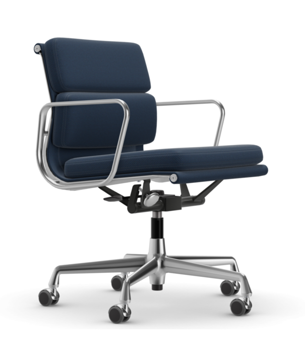 Vitra  Vitra Soft Pad Chair EA 217 gepolijst, stof Track / medium rugleuning