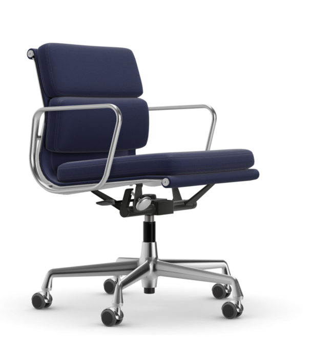 Vitra  Vitra Soft Pad Chair EA 217 gepolijst, stof Track / medium rugleuning