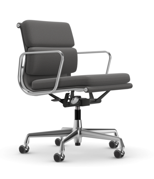 Vitra  Soft Pad Chair EA 217 Bureaustoel gepolijst, stof Track
