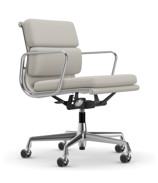 Vitra  Vitra - Soft Pad Chair EA 217 gepolijst, stof Laser RE / medium rugleuning