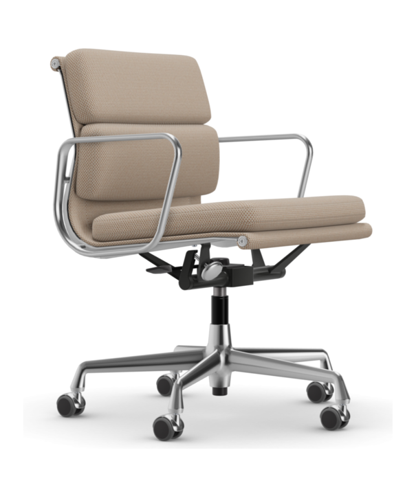 Vitra  Vitra - Soft Pad Chair EA 217 gepolijst, stof Laser RE / medium rugleuning