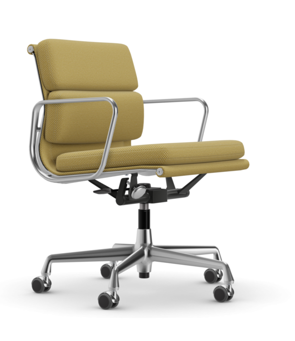 Vitra  Soft Pad Chair EA 217 Bureaustoel gepolijst, stof Laser RE