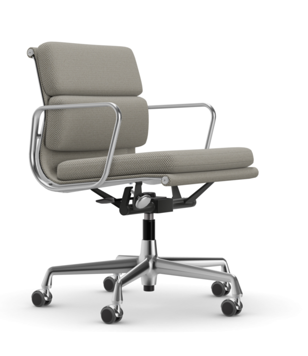 Vitra  Vitra - Soft Pad Chair EA 217 gepolijst, stof Laser RE / medium rugleuning