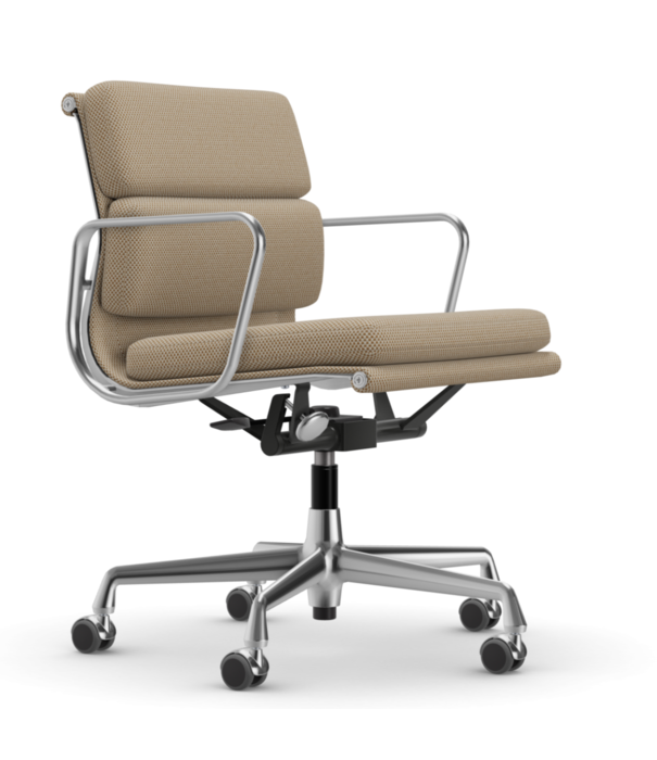 Vitra  Soft Pad Chair EA 217 Bureaustoel gepolijst, stof Laser RE