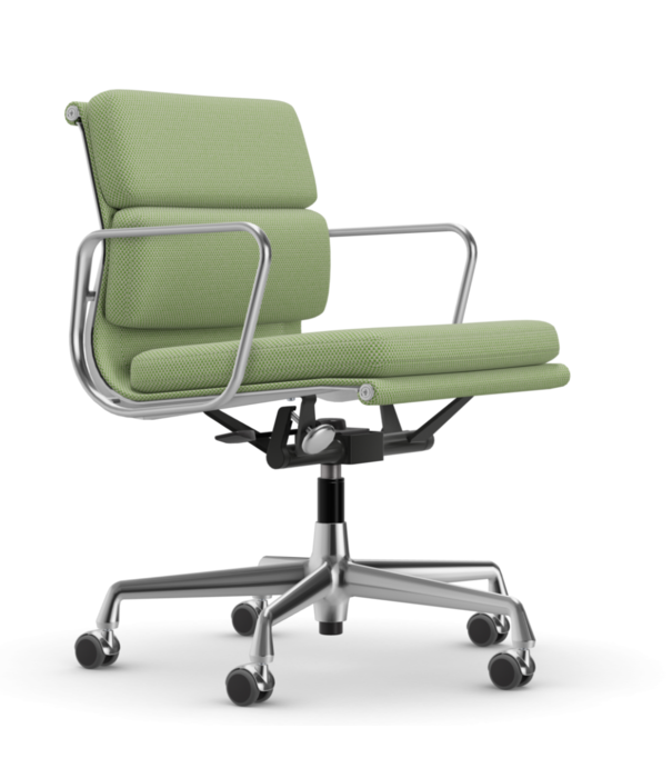 Vitra  Vitra - Soft Pad Chair EA 217 gepolijst, stof Laser RE / medium rugleuning