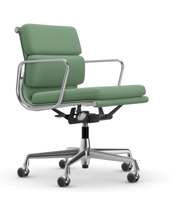 Vitra  Vitra - Soft Pad Chair EA 217 gepolijst, stof Laser RE / medium rugleuning