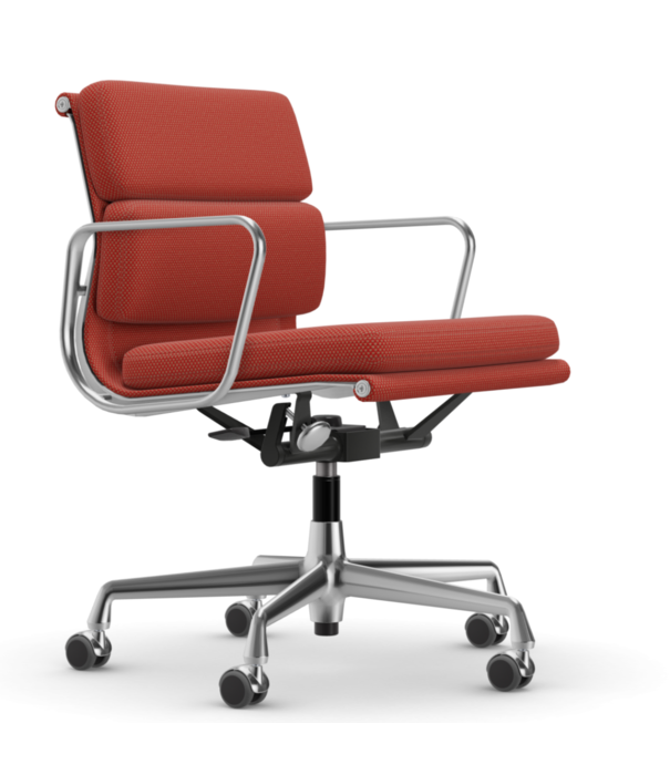 Vitra   Soft Pad Chair EA 217 Bureaustoel gepolijst, stof Laser RE