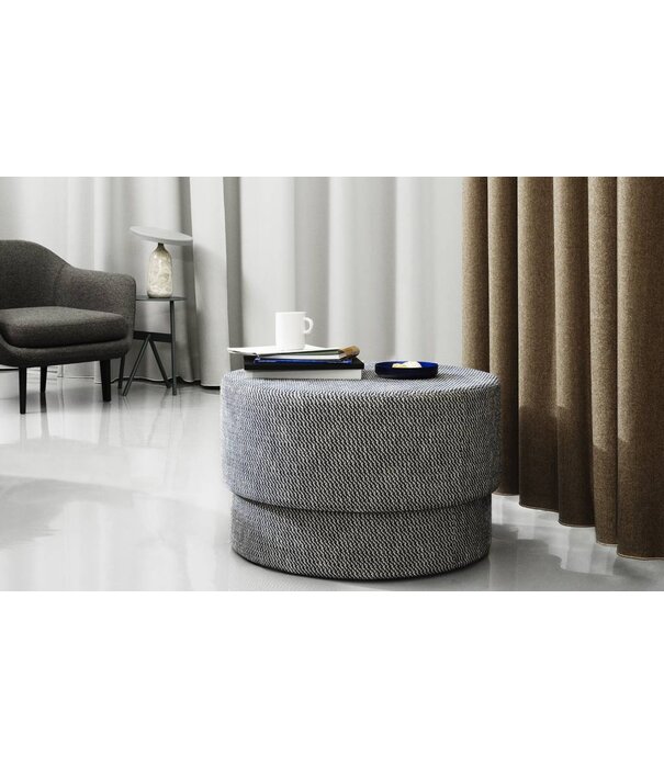 Normann Copenhagen  Silo Pouf Medium fabric Hallingdal Ø50