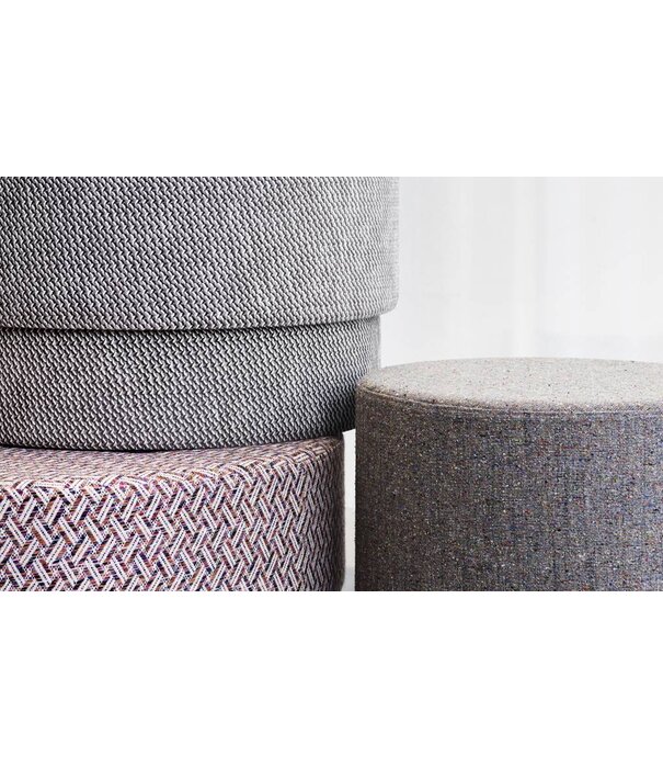 Normann Copenhagen  Silo Pouf Medium fabric Hallingdal Ø50
