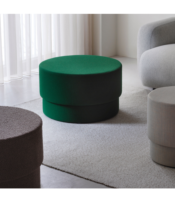 Normann Copenhagen  Silo Pouf Medium fabric Hallingdal Ø50