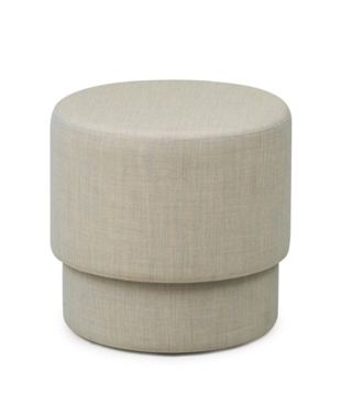 Silo Poef Small, Kvadrat Canvas sand Ø50