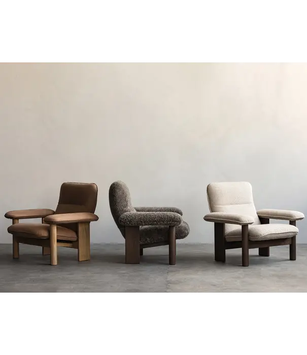 Audo Audo - Brasilia Lounge Chair, Dunes leather