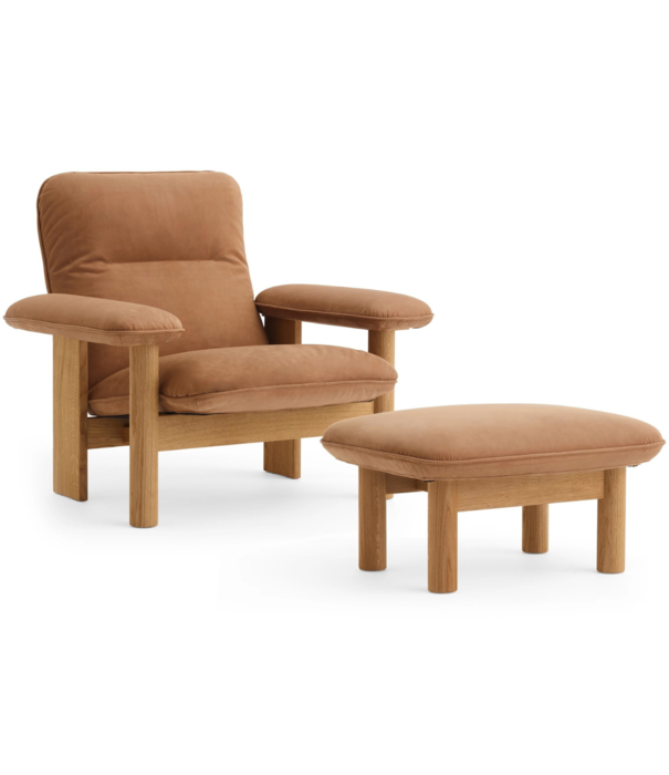 Audo Audo - Brasilia Lounge Chair, Dunes leather