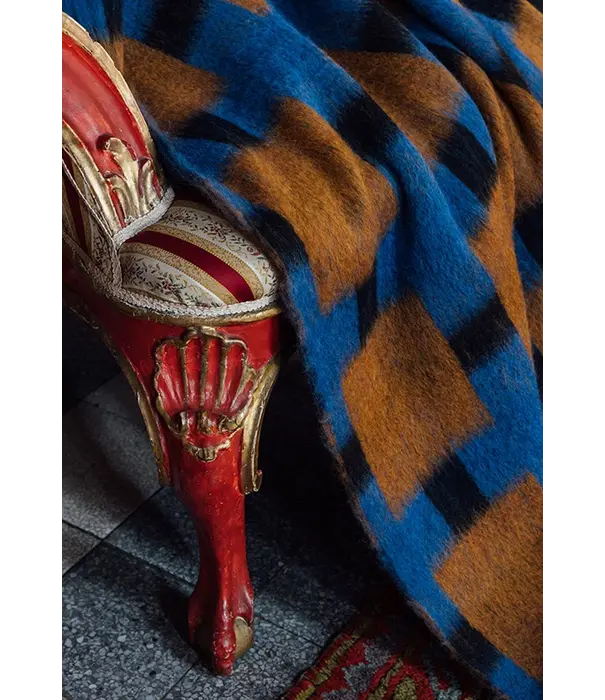 Layered  Evelina Kroon Oversized Blanket, Fall Foliage