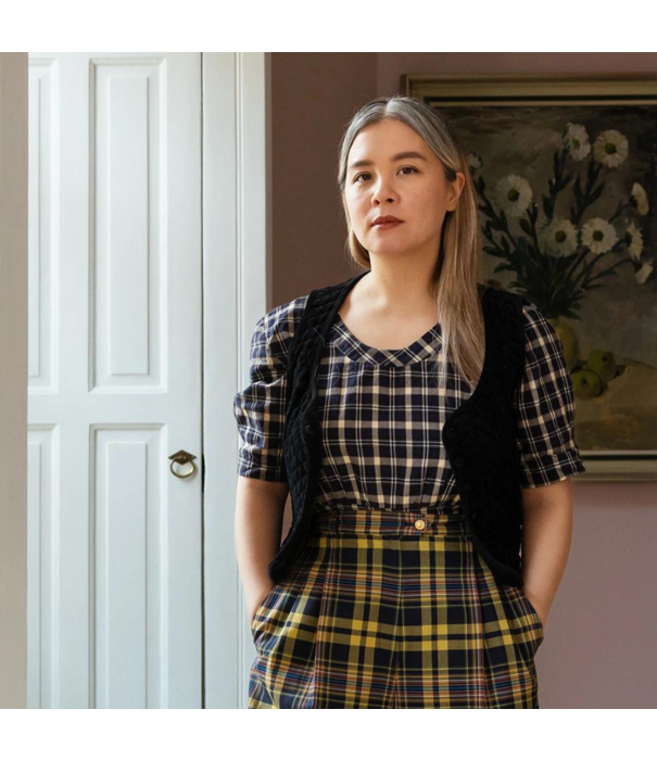 Layered  Evelina Kroon Oversized Blanket, Fall Foliage