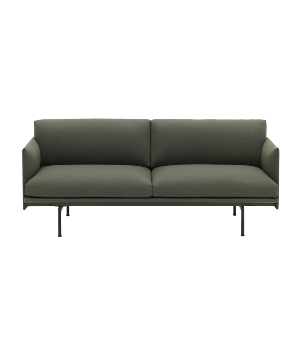 Muuto Outline Studio 140 bank - voet zwart