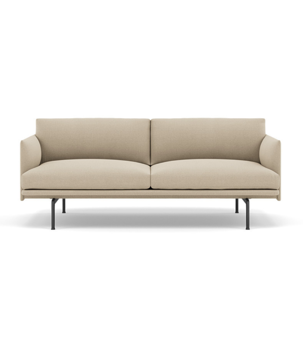 Muuto Outline Studio 140 bank - voet zwart