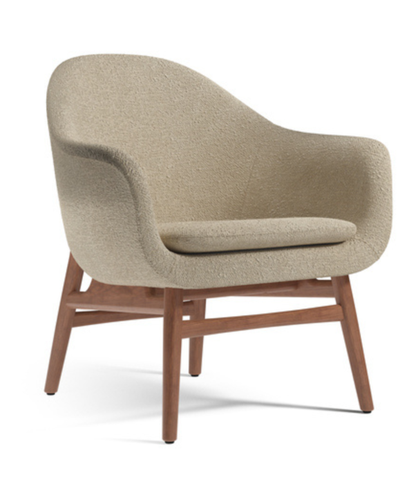 Audo Audo - Harbour lounge chair oak, Boucle 02