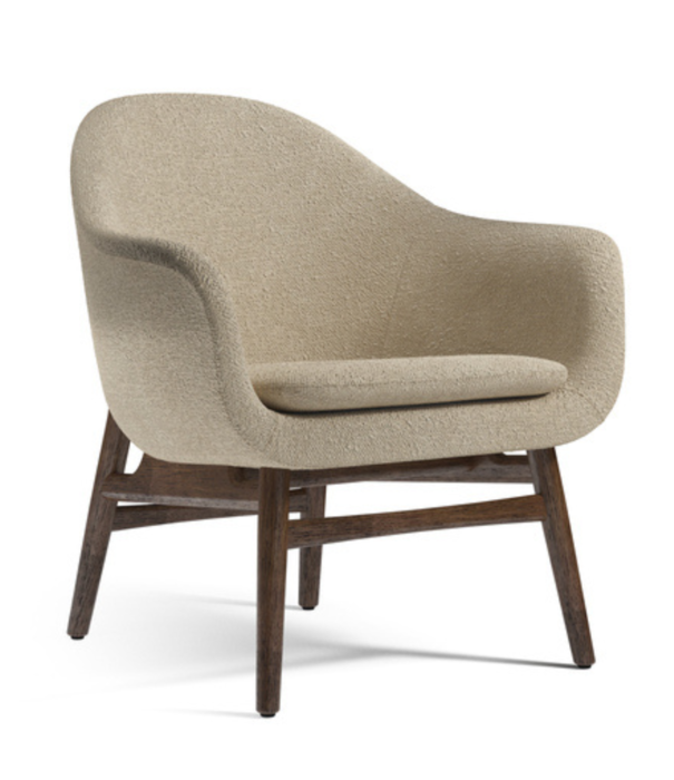 Audo Audo - Harbour lounge chair oak, Boucle 02