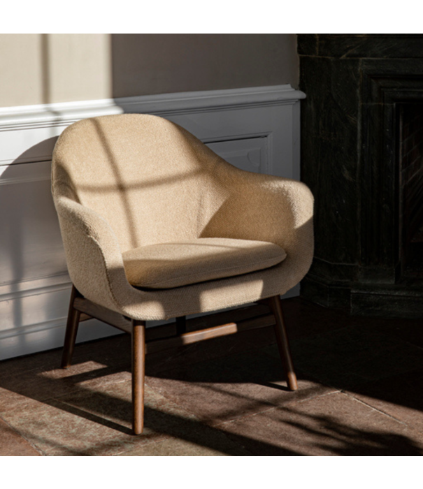 Audo Audo - Harbour lounge chair oak, Boucle 02