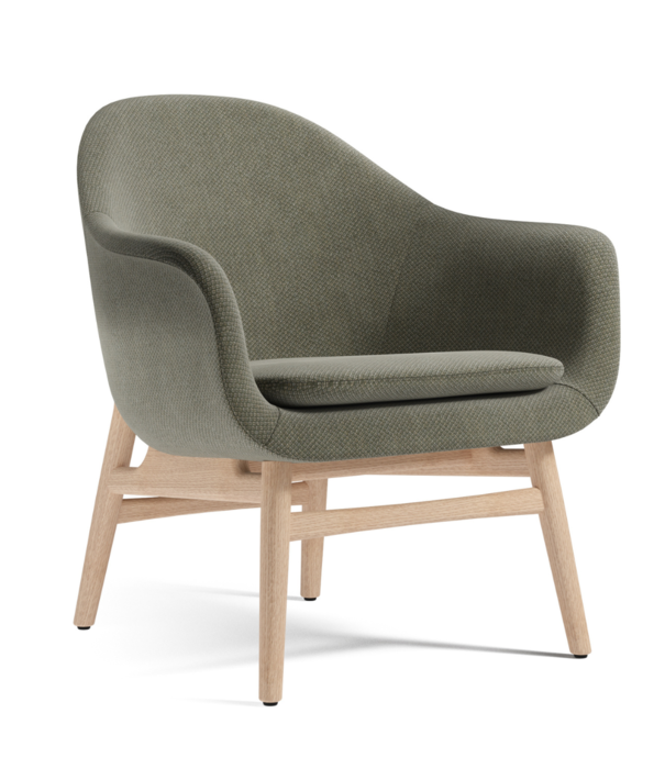 Audo Audo - Harbour lounge chair black oak , Fiord 961