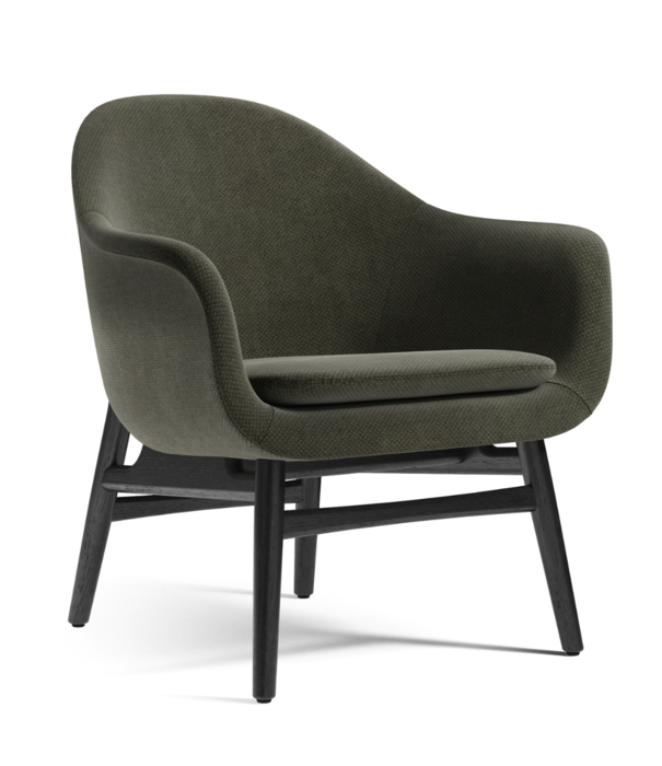 Audo Audo - Harbour lounge chair black oak , Fiord 961