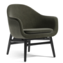 Audo - Harbour lounge chair black oak , Fiord 961