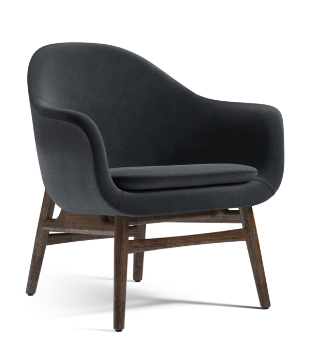 Audo Audo - Harbour lounge stoel zwart eiken, Fiord 961