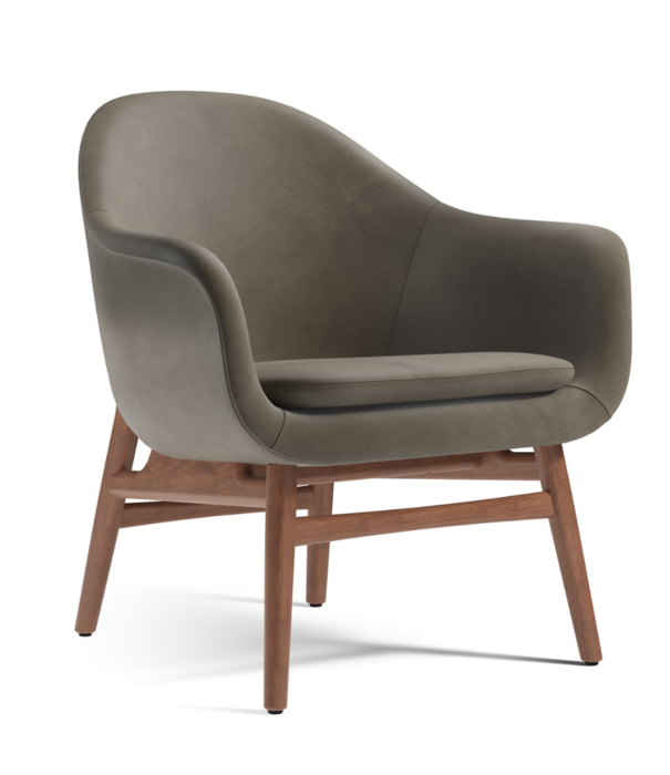 Audo Audo - Harbour lounge chair black oak, leather Dakar 0842