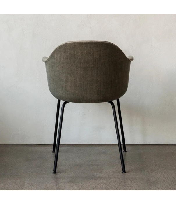 Audo Audo Copenhagen Harbour Dining Chair upholstered, black tube base