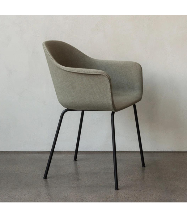 Audo Audo Copenhagen Harbour Dining Chair upholstered, black tube base