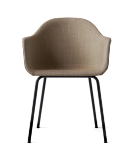 Audo - Harbour Dining chair upholstered, black tube base