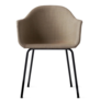 Audo Copenhagen Harbour Dining Chair upholstered, black tube base