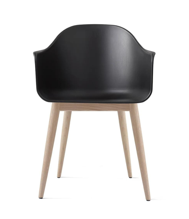 Audo Audo Copenhagen Harbour Dining Stoel plastic, houten poten