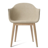 Audo Harbour Dining chair Boucle 02, natural oak legs