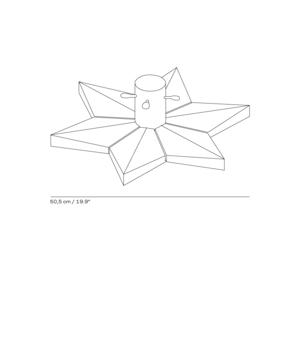 Fritz Hansen Fritz Hansen - Stella Christmas Tree Base oak