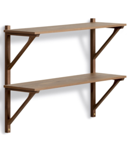 BM29 Shelf Wandrek walnoot, gelakt