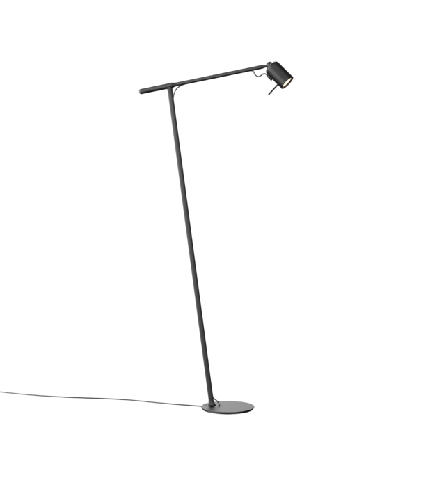 Tonone  One + Floor lamp heavy metal, grey aluminium