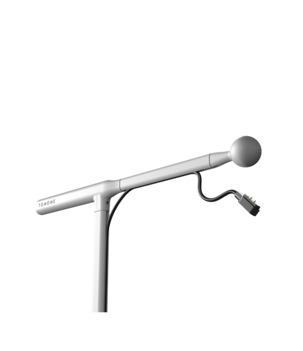 Tonone  One + Floor lamp heavy metal, grey aluminium