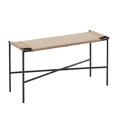 Fritz Hansen Vent Bank papiertouw, zwart basis