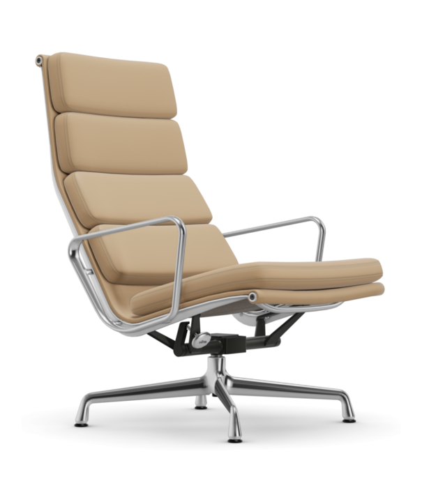 Vitra  Soft Pad chair EA 222 lounge, gepolijst