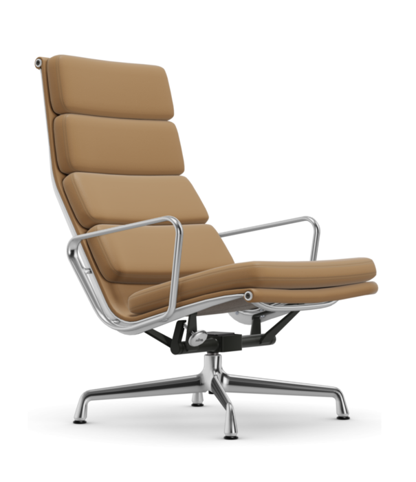 Vitra  Soft Pad chair EA 222 lounge, gepolijst