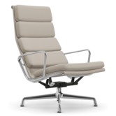 Vitra Soft Pad Chair EA 222 lounge stoel Track, gepolijst onderstel