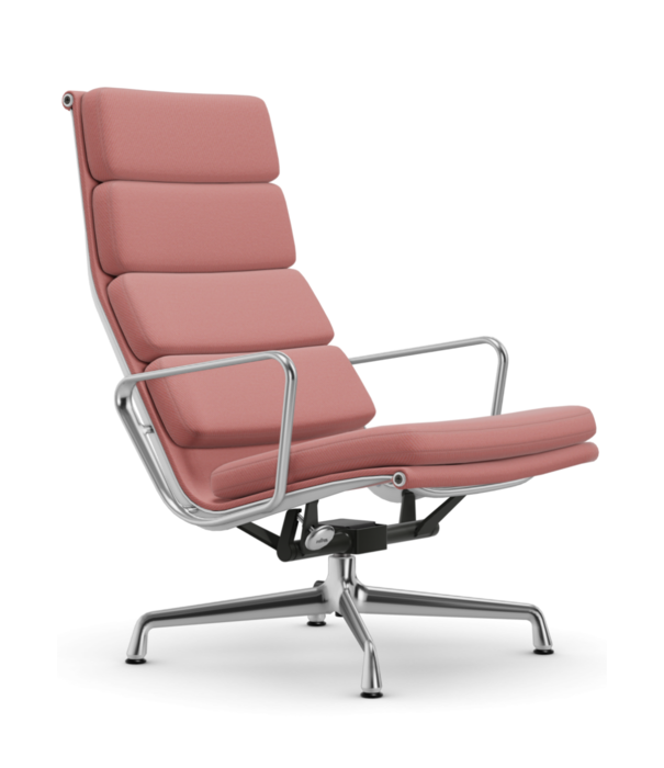 Vitra  Soft Pad Chair EA 222 lounge Track, polished base