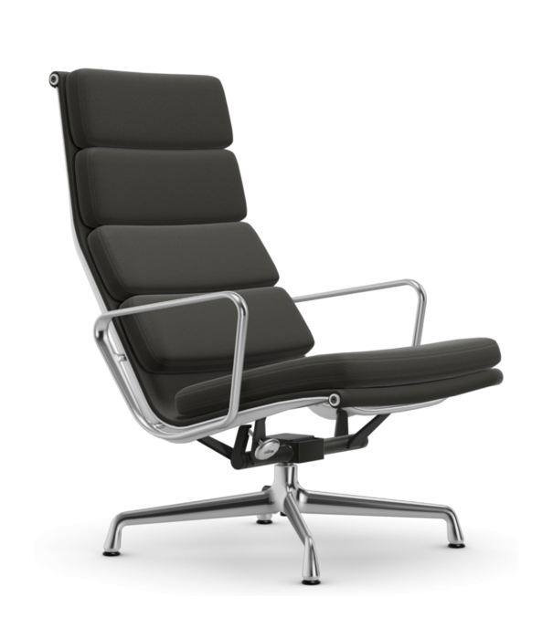Vitra  Vitra - Soft Pad chair EA 222 lounge, polished - fabric Track