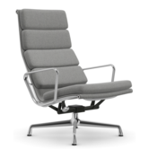 Soft Pad Chair EA 222 lounge stoel Cosy 2, gepolijst onderstel