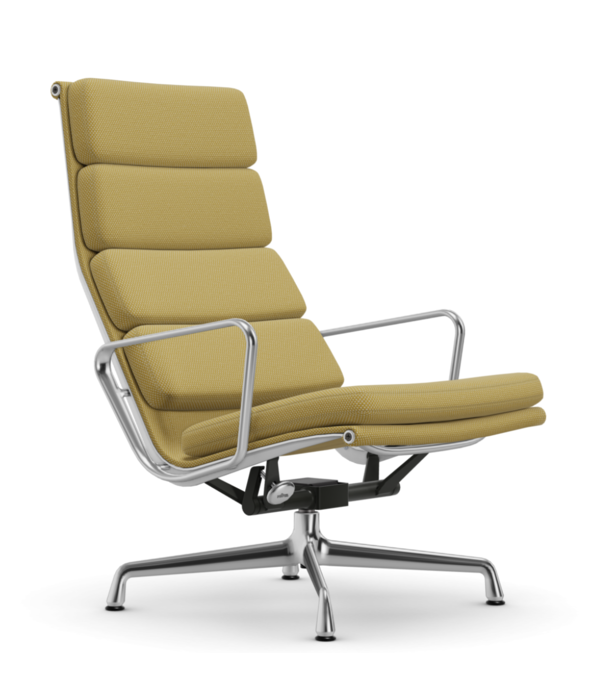 Vitra  Vitra - Soft Pad chair EA 222 lounge,  gepolijst - stof Laser RE