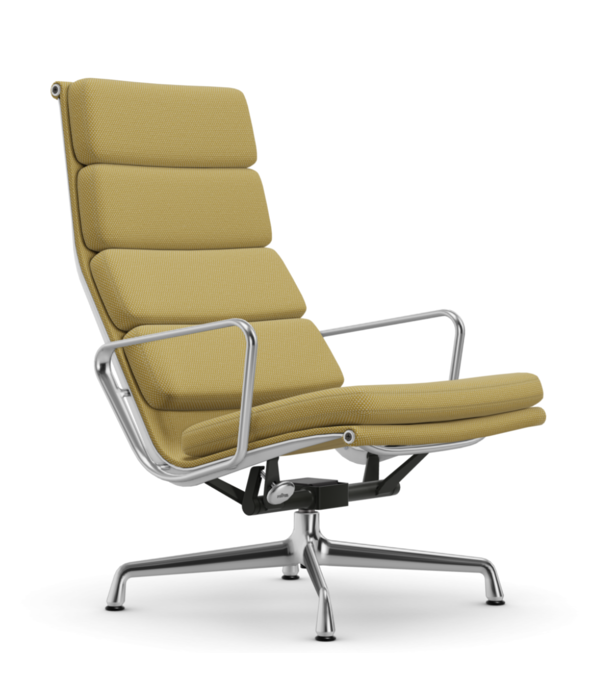 Vitra  Vitra Soft Pad Chair EA 222 lounge stoel Laser RE, gepolijst onderstel